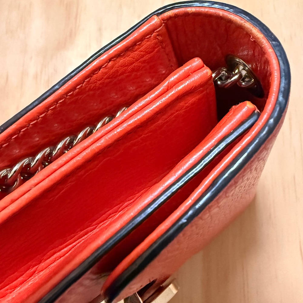 Gucci Orange Leather Shoulder/Crossbody Bag - Picture 5 of 12